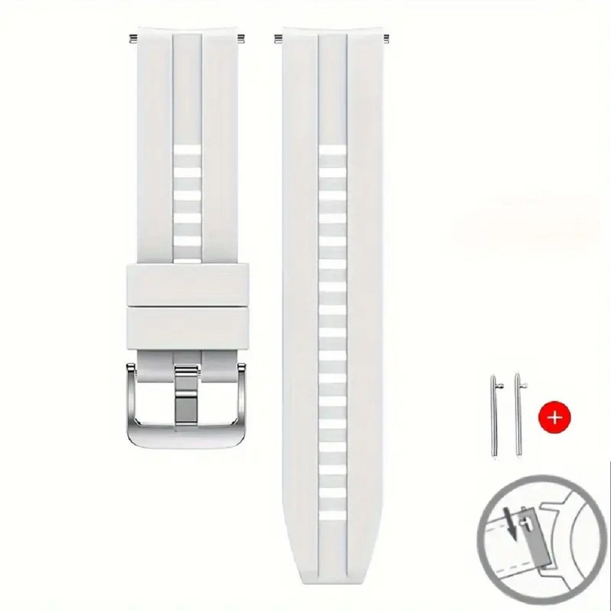 GENERICO - CORREA SILICONA PARA HUAWEI WATCH GT BLANCO