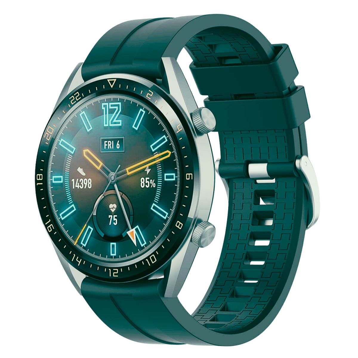 GENERICO - CORREA SILICONA PARA HUAWEI WATCH GT VERDE