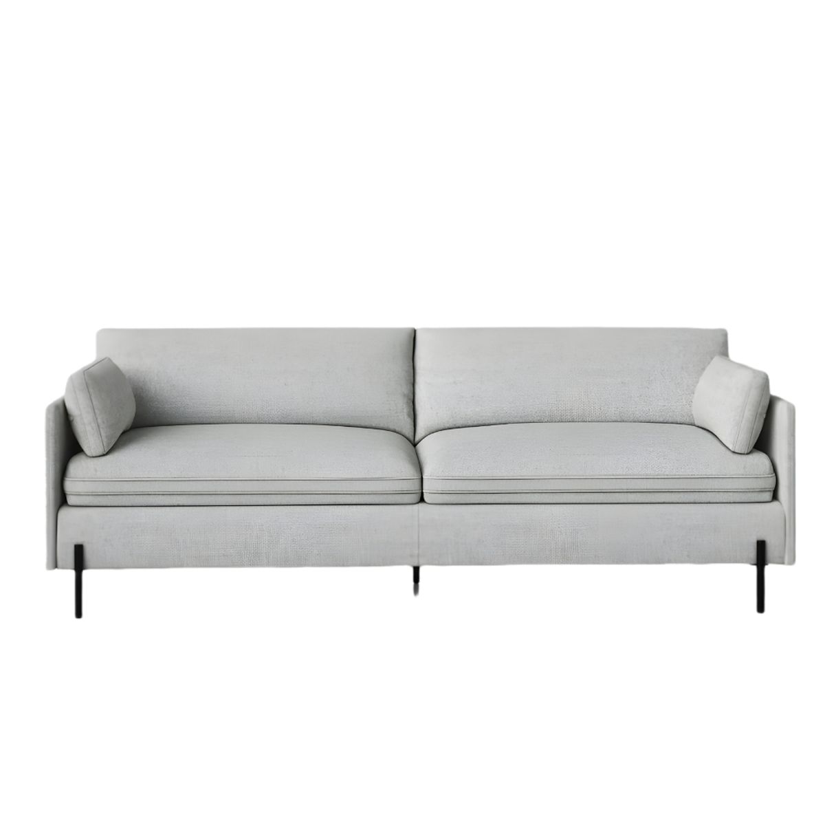 HOGAR & SPACIOS - HYS SOFA 3 CUERPOS REAL GRIS