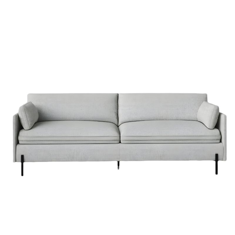 HOGAR & SPACIOS - HYS SOFA 3 CUERPOS REAL GRIS