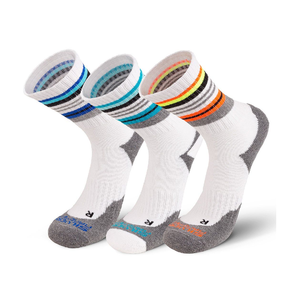 SILVERA NANOTECH - 3 pares Medias deportivas mujer hombre de algodon peruano gym yoga