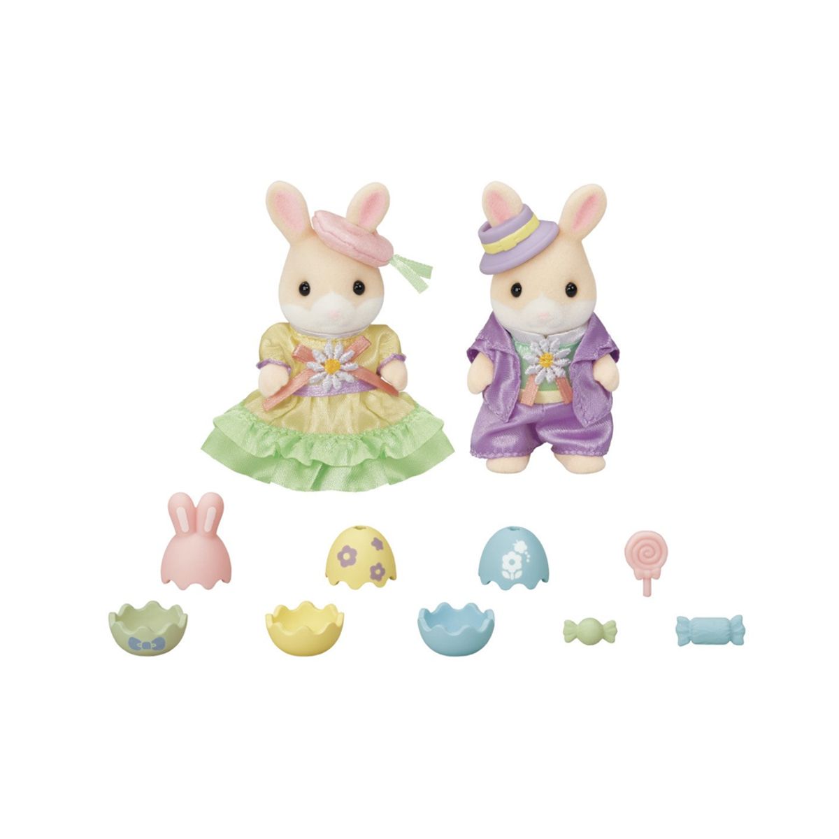 SYLVANIAN FAMILIES - Calicos Critters Sylvanian Families Pareja de Conejos Celebración Pascua