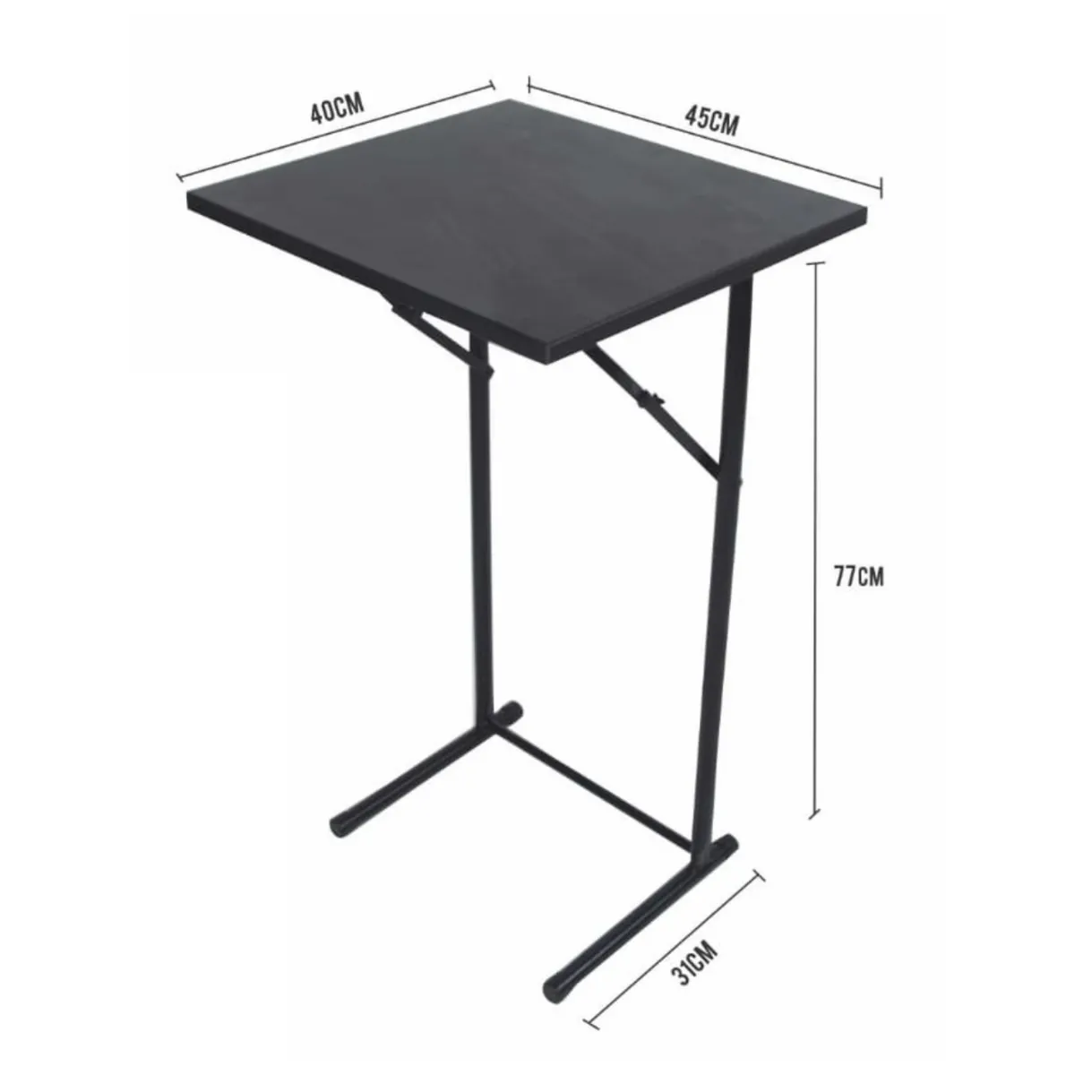 ATAHUALPA - Mesa Plegable ATAHUALPA 40x45- NEGRA