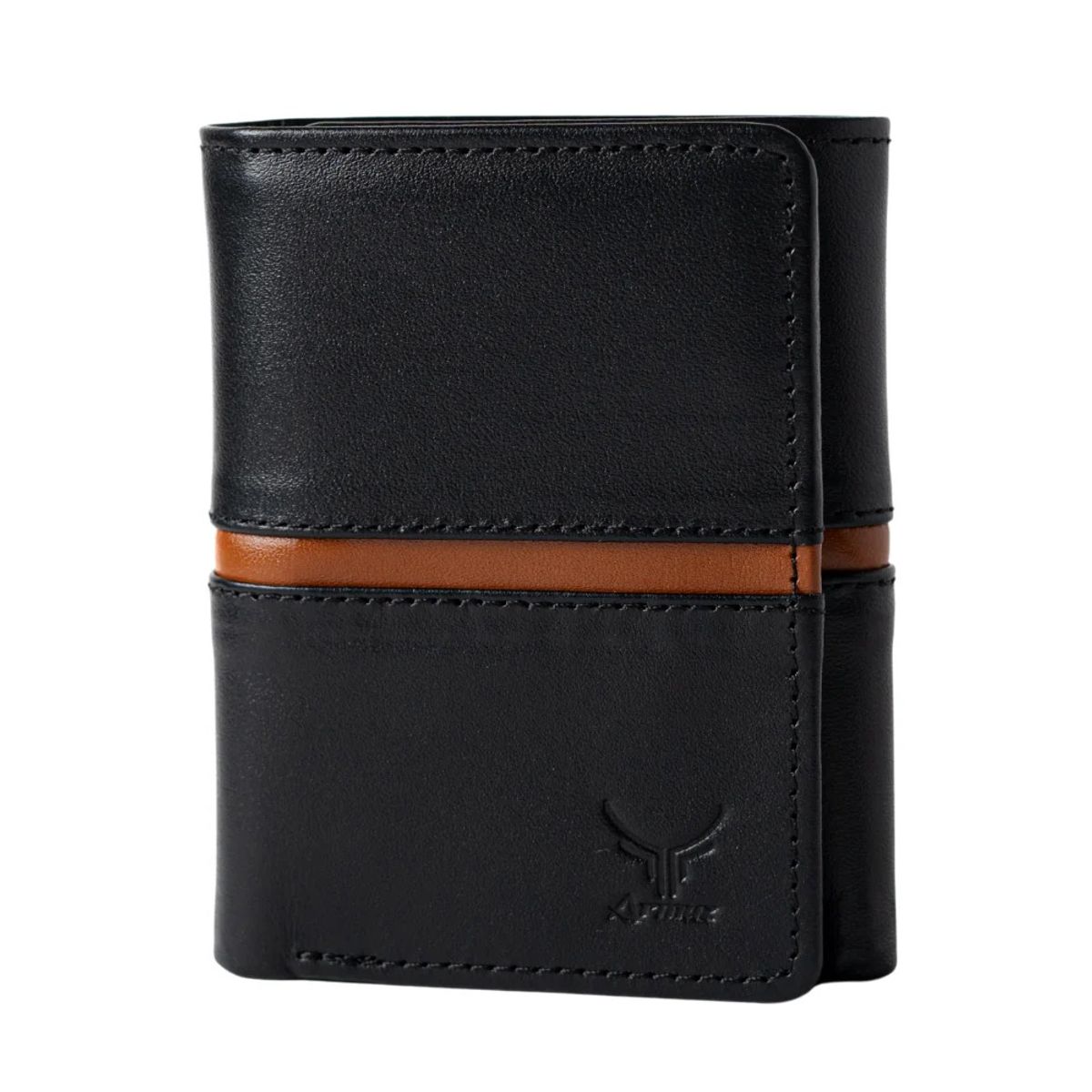 ARMUZ - Billetera de cuero vacuno premium AR19 De tres cuerpos
