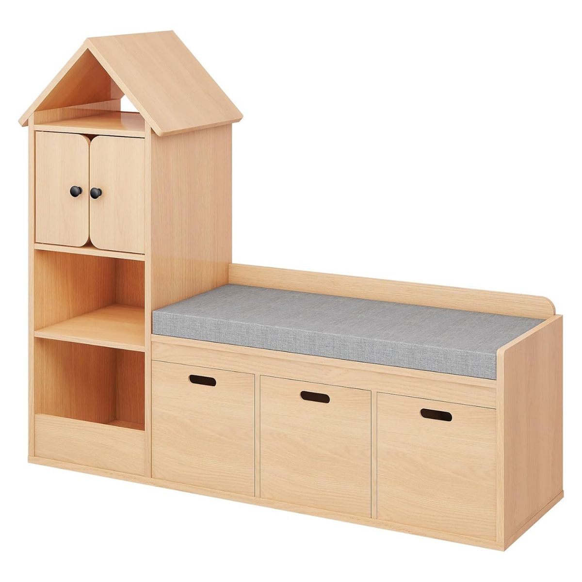 DIBA MUEBLES - Librero Estante con Asiento Infantil Maena DIBA Muebles
