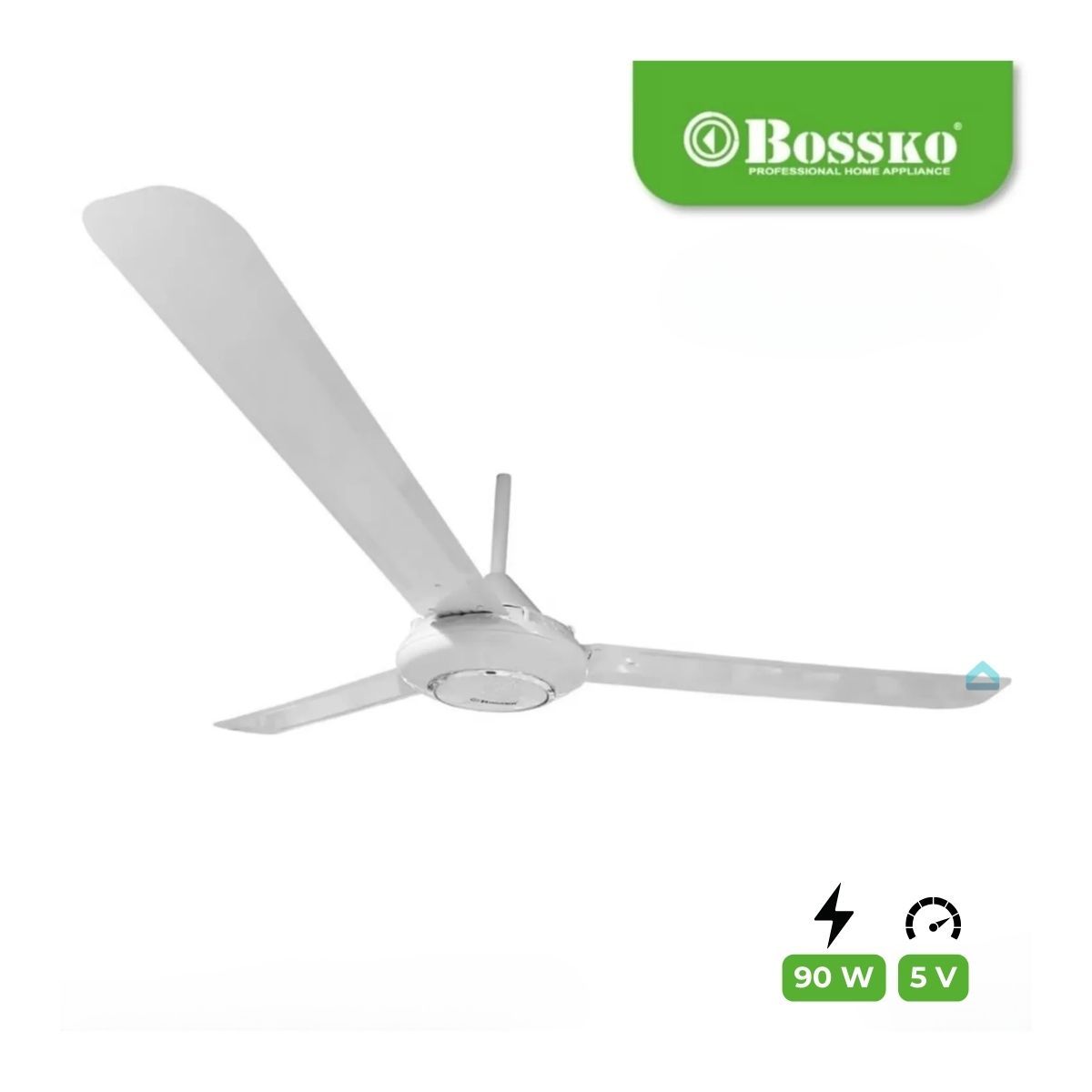 BOSSKO - Ventilador de Techo Bossko BK-8230VTE 90W 5 Velocidades