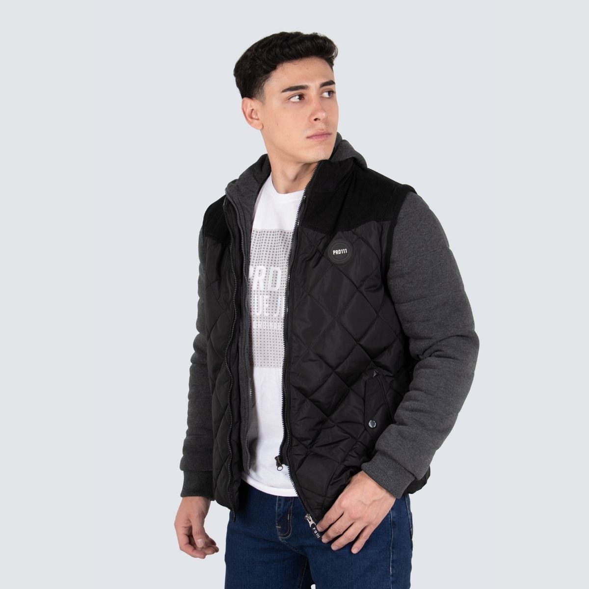 PARADA 111 - CASACA/CHALECO CON CAPUCHA PARA HOMBRE PARADA 111 KRISTIANO