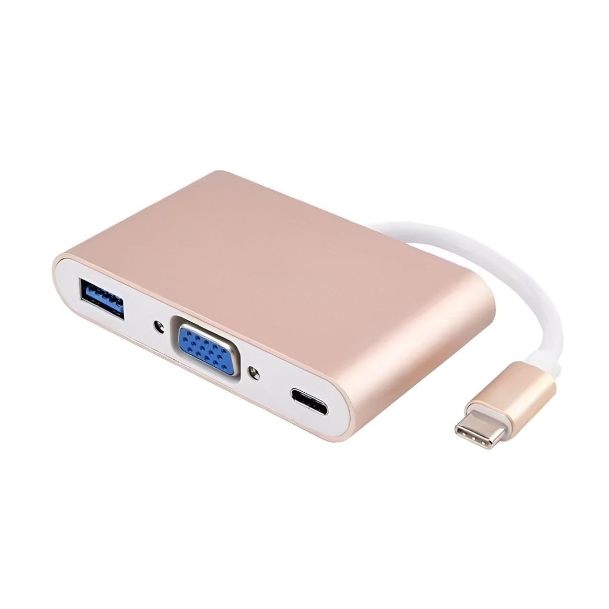 SEISA - Adaptador Cable Tipo C - Vga, Usb 3.0, Tipo C - 3 En 1