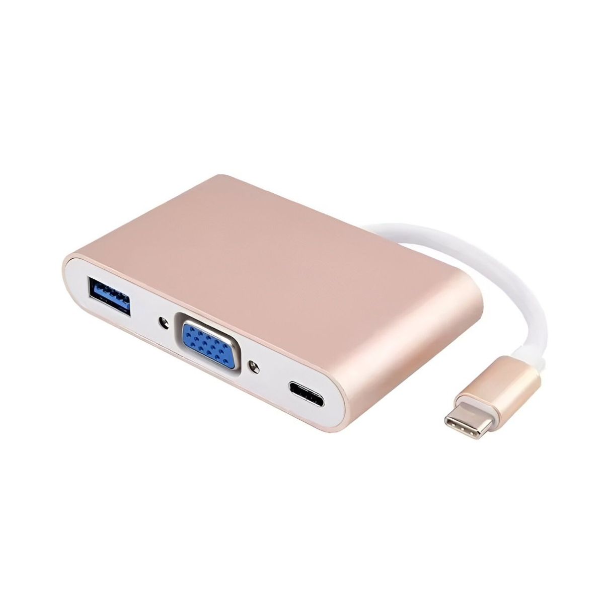 SEISA - Adaptador Cable Tipo C - Vga, Usb 3.0, Tipo C - 3 En 1