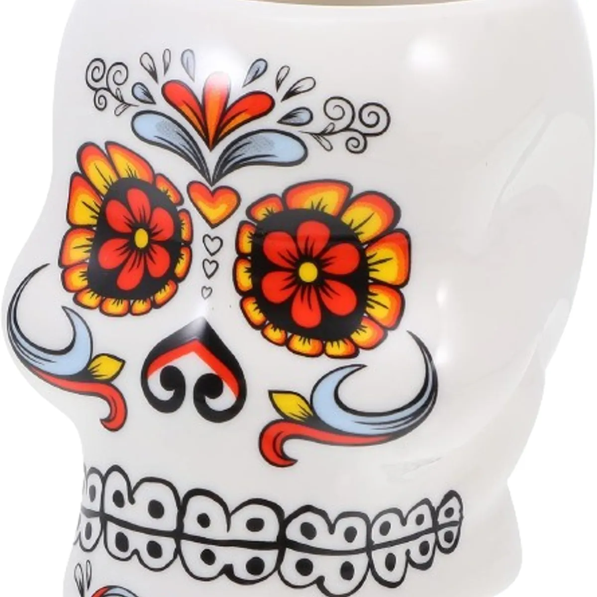 GENERICO - Vaso tiki modelo calavera multicolor
