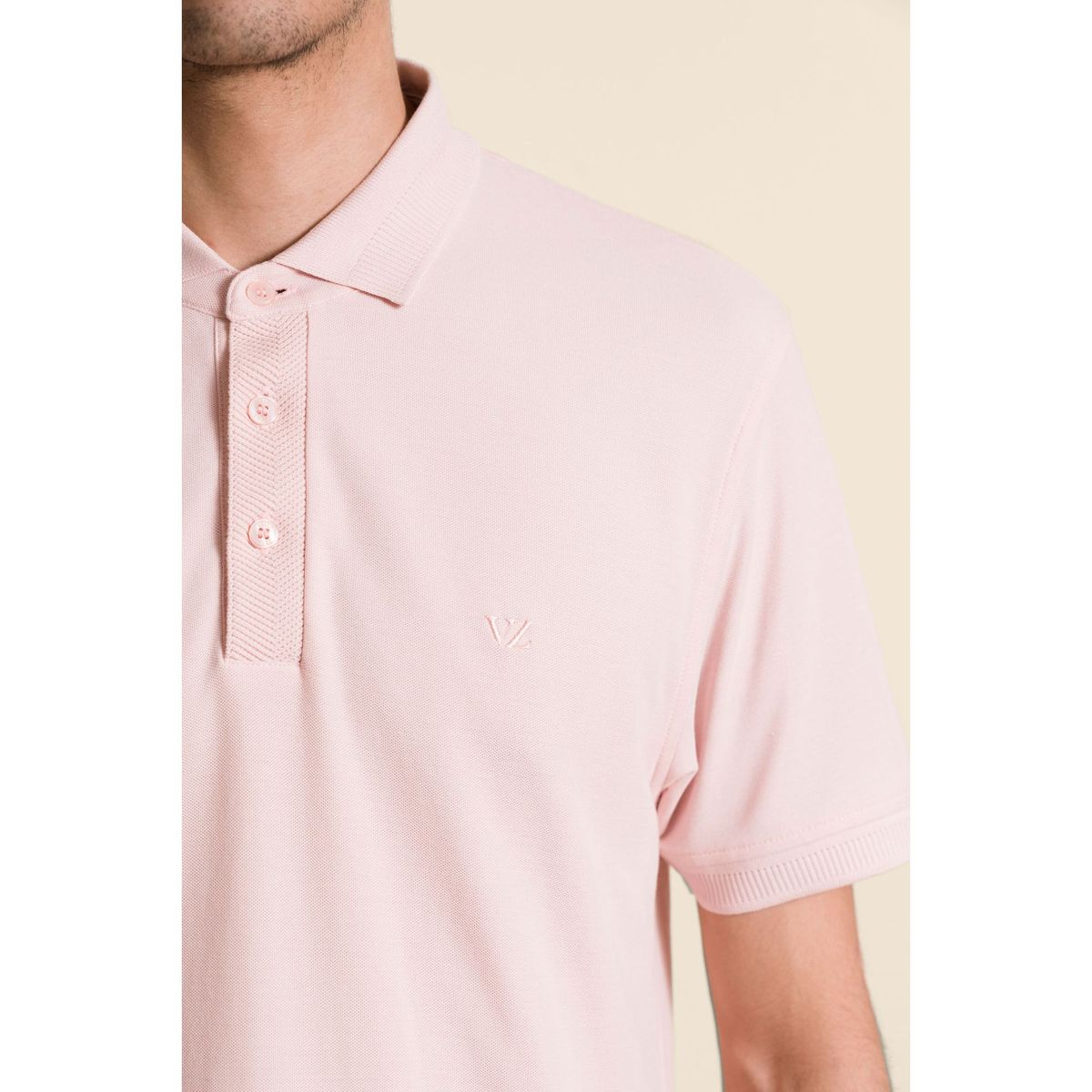 VELEZ - Vélez Polo Casual Algodón Pima Rosado