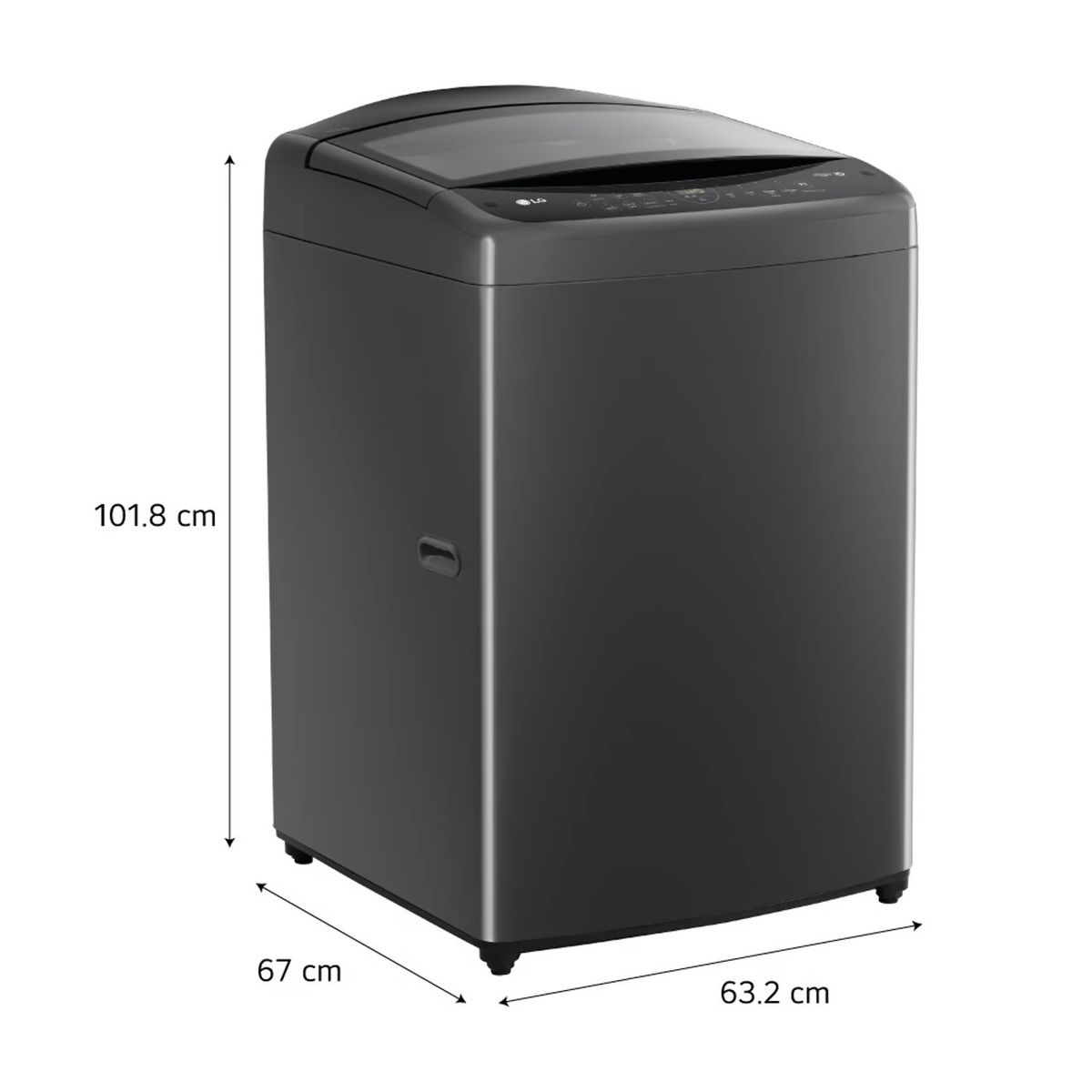 Lavadora LG WT17BV6 17kg Ai Dd Inteligencia Artificial Carga Superior Negro Claro, marca LG - Foto 2
