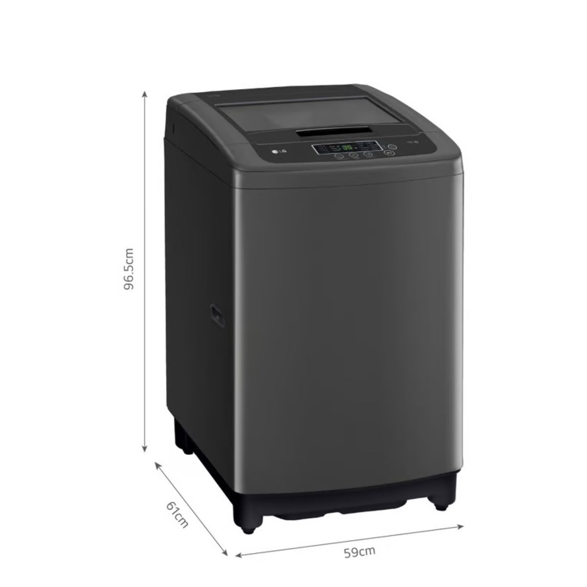 LG - Lavadora LG WT13BPBK 13kg Smart Motion Carga Superior Negro Claro