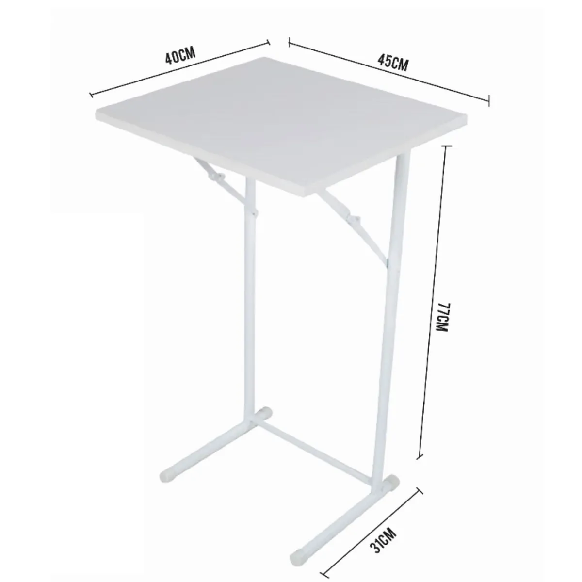 ATAHUALPA - Mesa Plegable ATAHUALPA 40X45- BLANCO