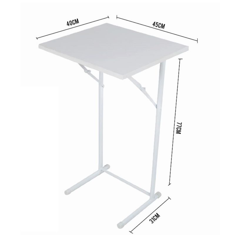 ATAHUALPA - Mesa Plegable ATAHUALPA 40X45- BLANCO