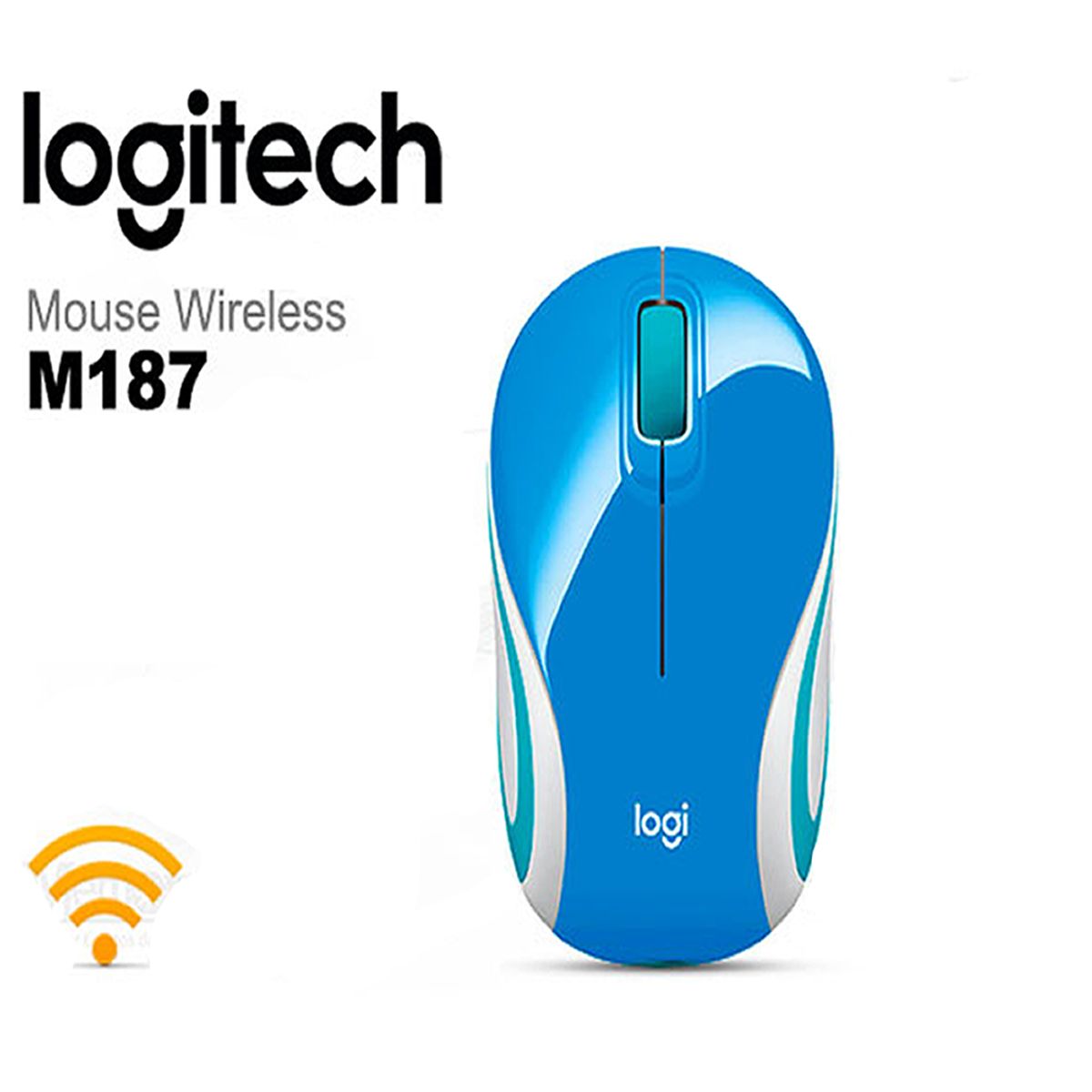 LOGITECH - MOUSE INALAMBRICO LOGITECH M187 - BLUE