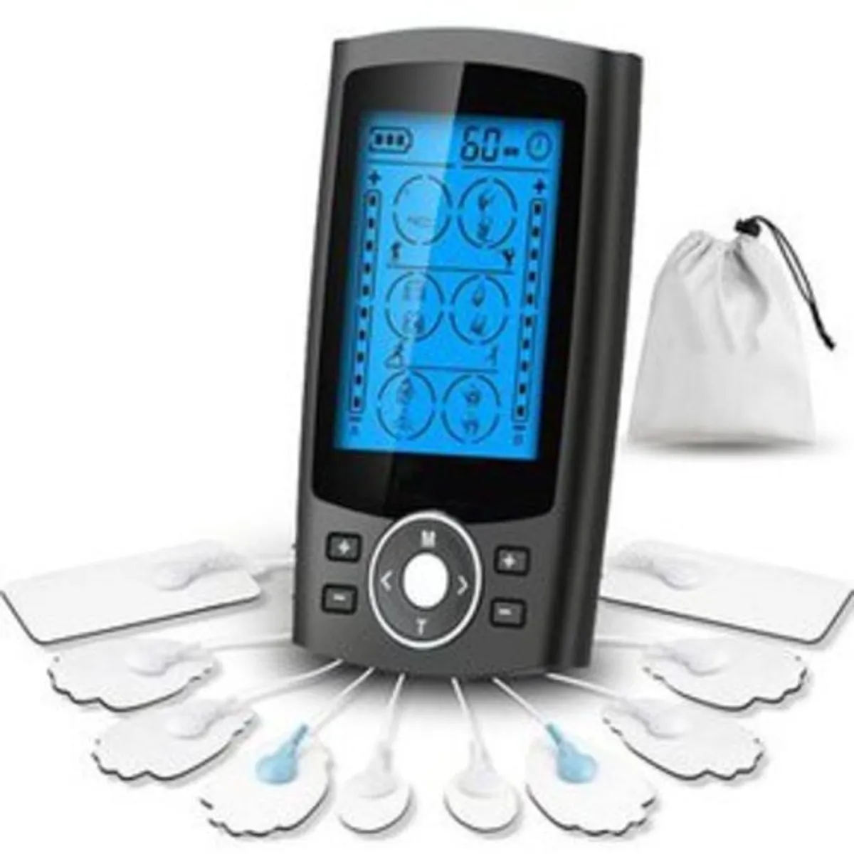 TIOZONEY - Estimulador muscular 2 en 1 TENSEMS con 24 modos de masaje