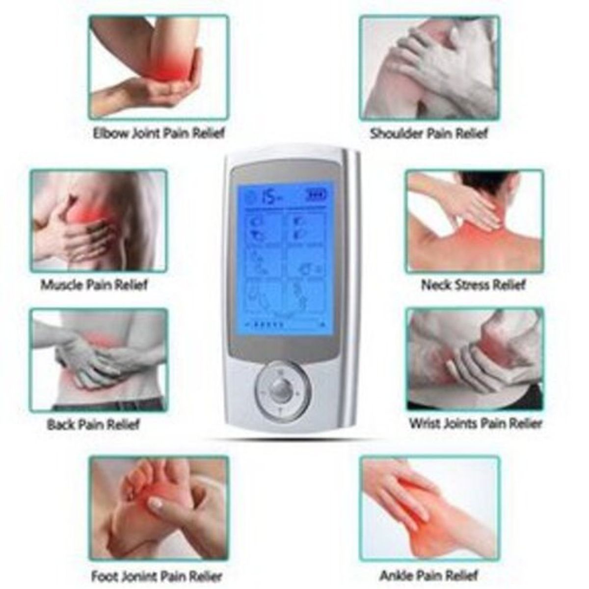 TIOZONEY - Electroestimulador TENS Digital para Masaje