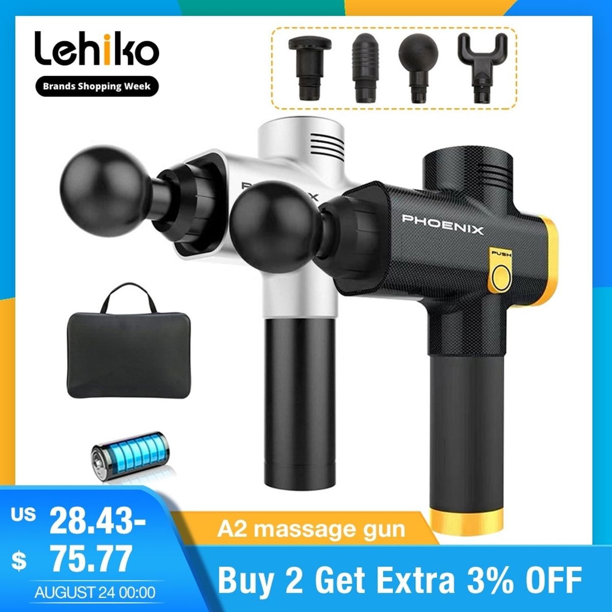 TIOZONEY - Masajeador Corporal Eléctrico de Alta Intensidad