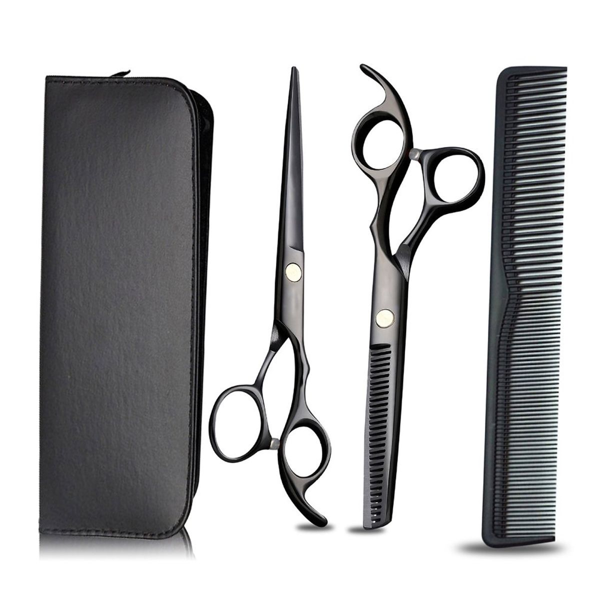 TIOZONEY - Tijeras de corte de peluquería profesional tijeras Kit Cabello