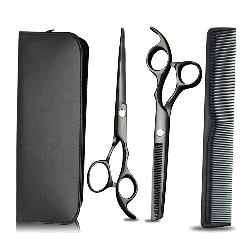 TIOZONEY - Tijeras de corte de peluquería profesional tijeras Kit Cabello