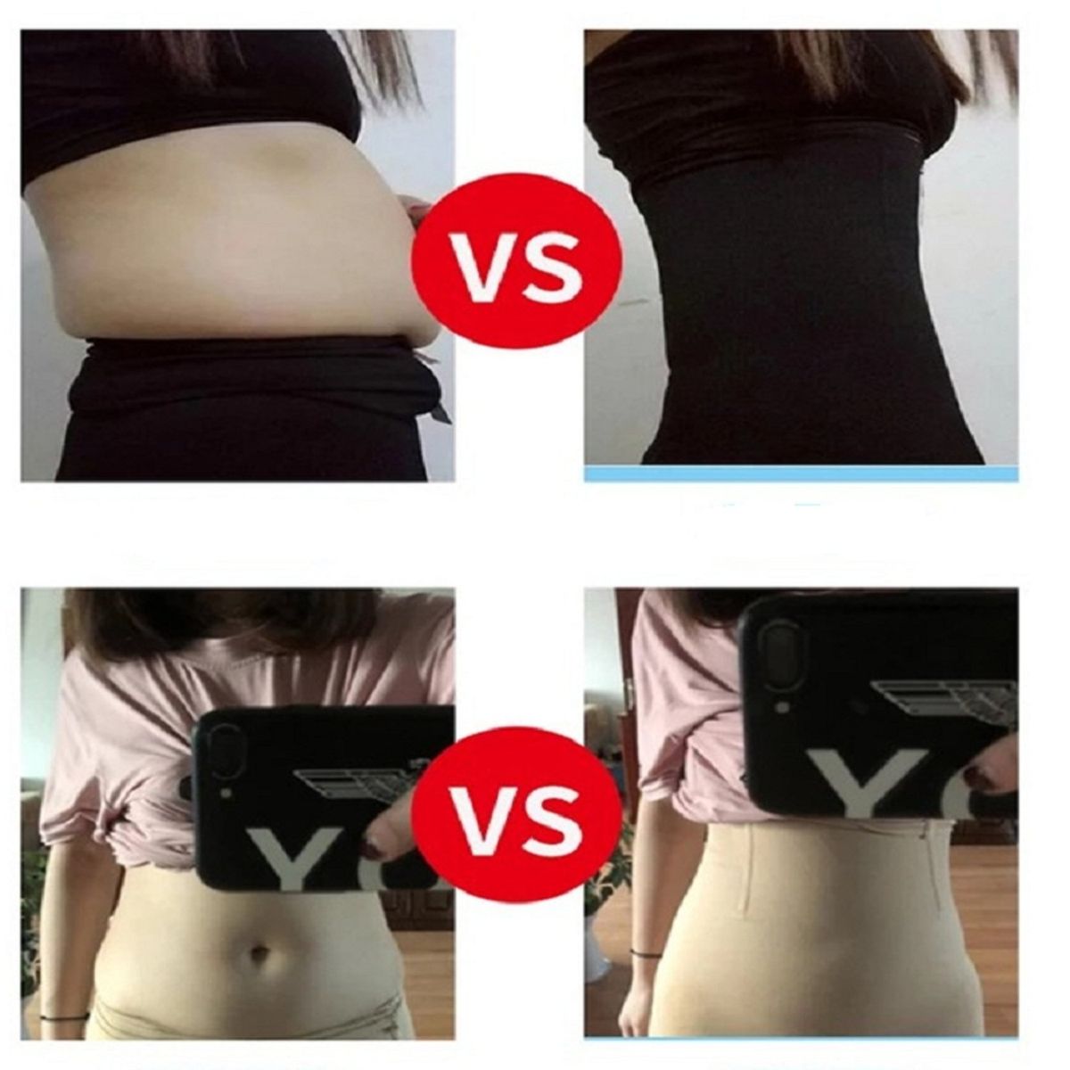 TIOZONEY - Faja Reductora Cintura Avispa Modeladora Unisex -Negro