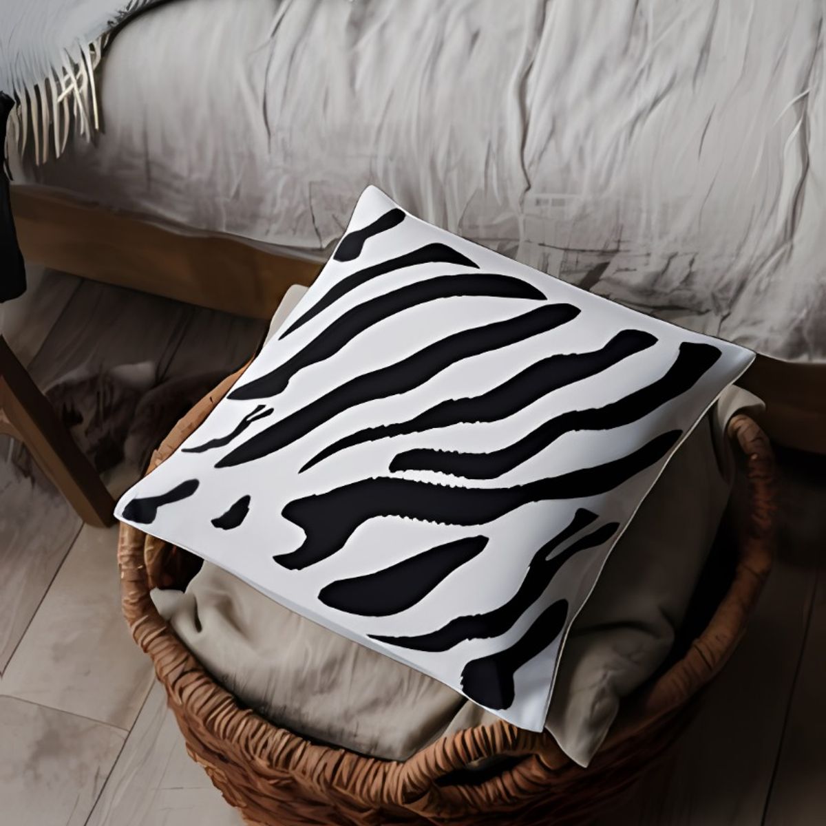 GENERICO - Funda Minimalista Animal Print Negro 4040