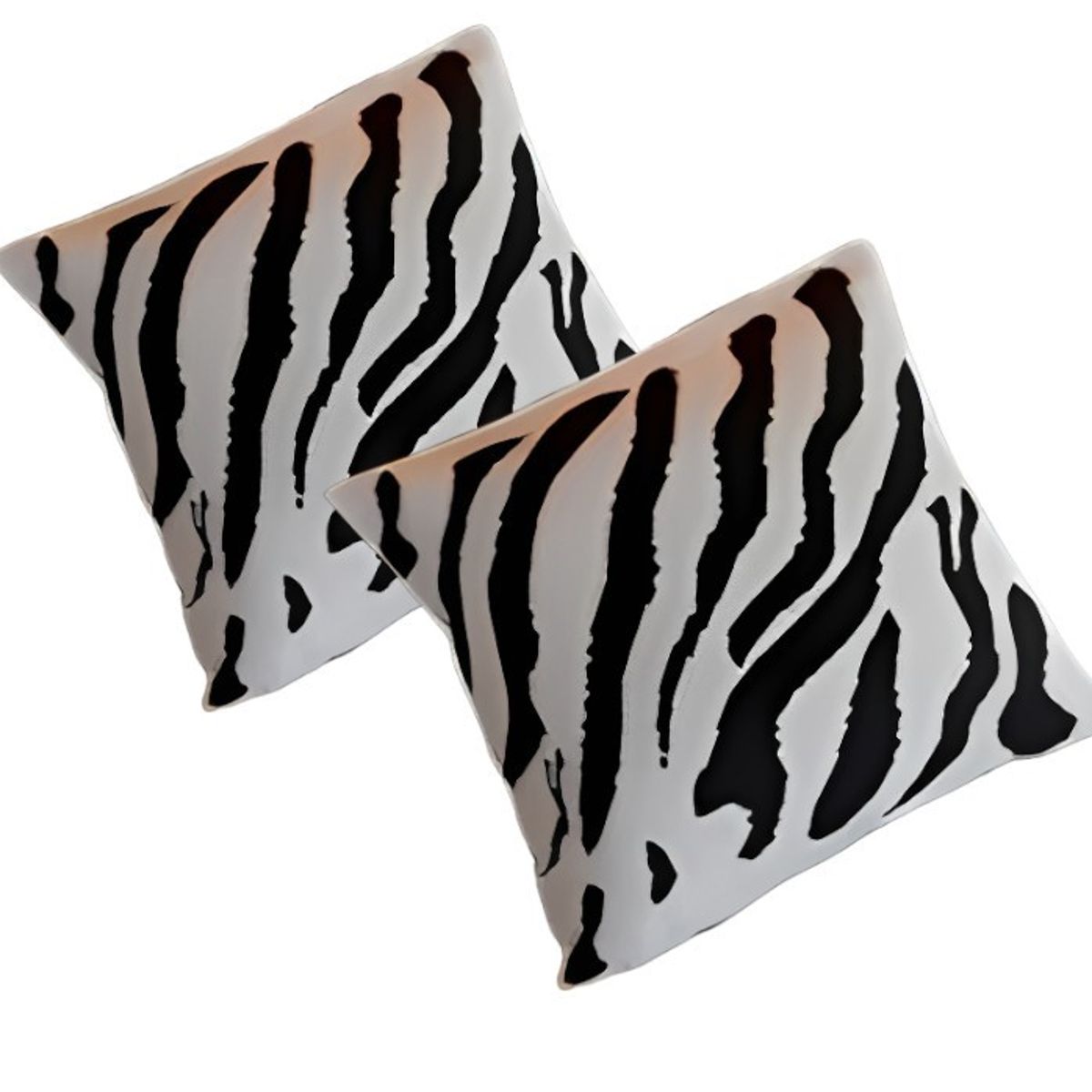 GENERICO - Set De Cojines Minimalista Animal Print Negra  40x40 Cm