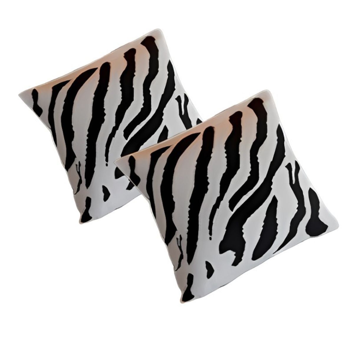 GENERICO - Set De Cojines Minimalista Animal Print Negra  40x40 Cm