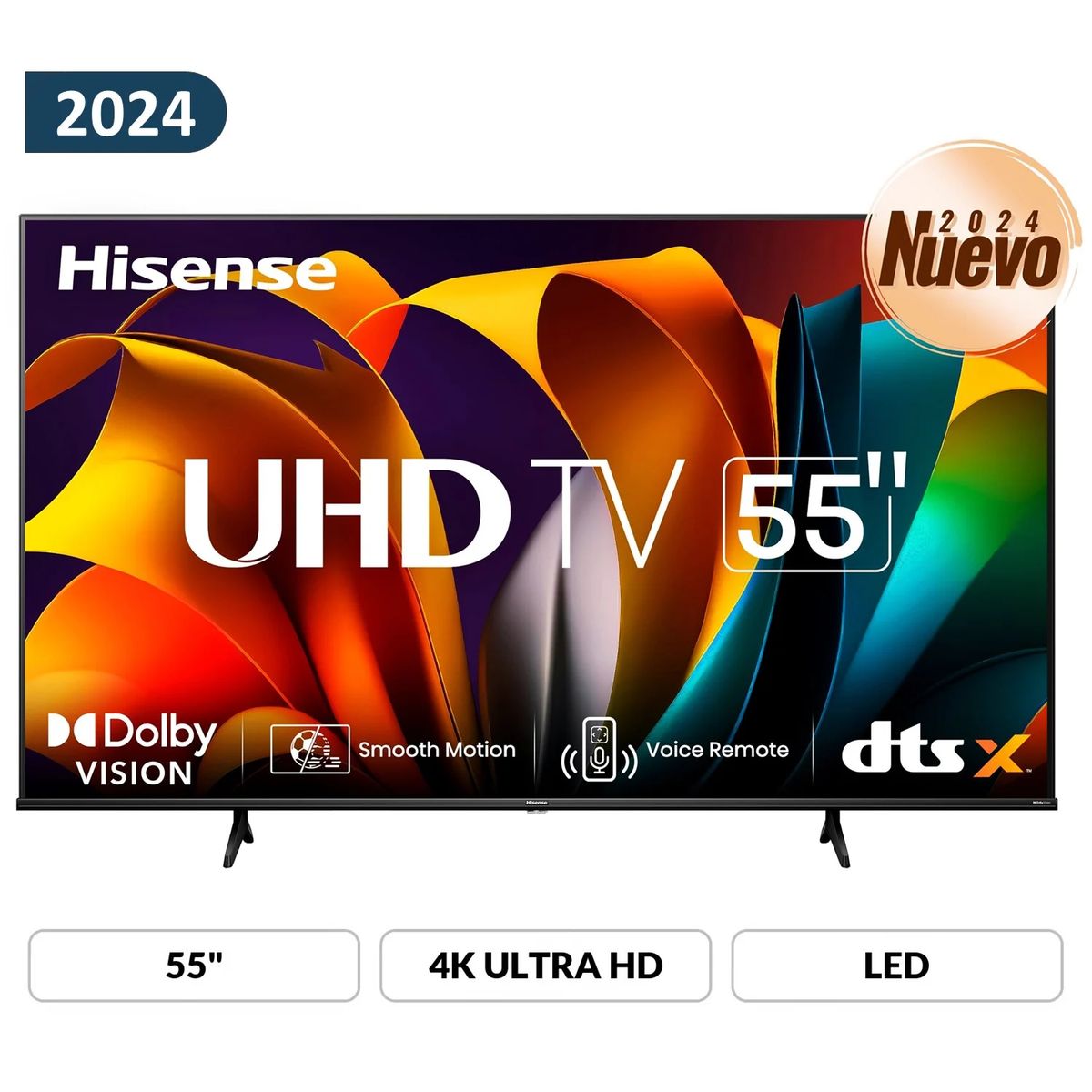 HISENSE - Televisor Hisense Led 55 Uhd 4K Smart Tv 55A6N