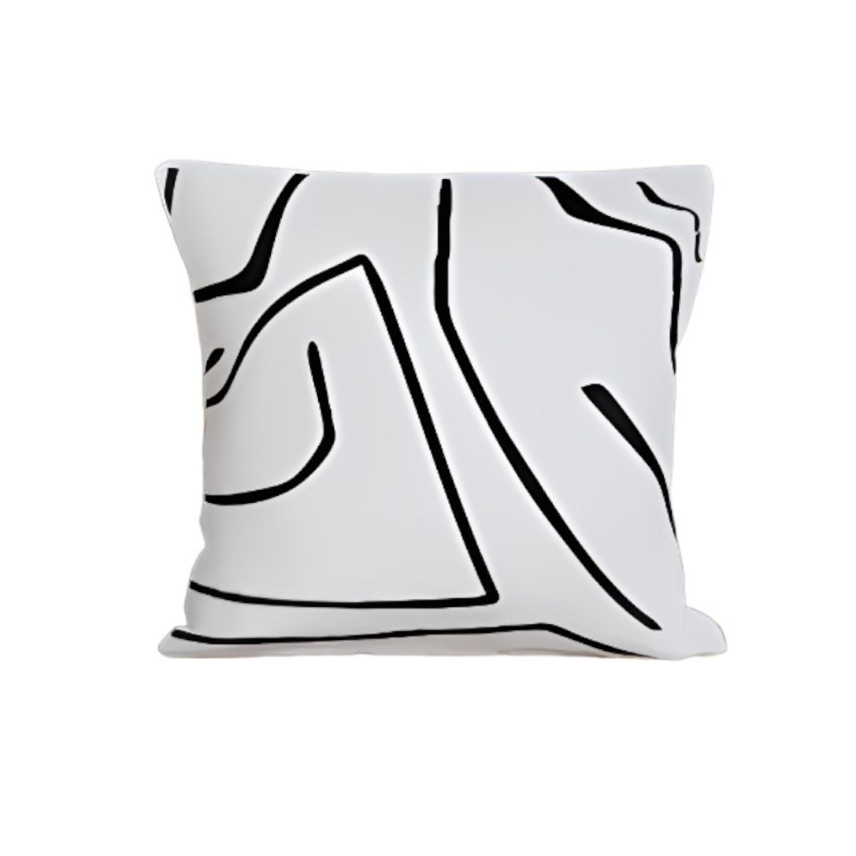 GENERICO - FUNDA Minimalista Rayas Negras 40x40