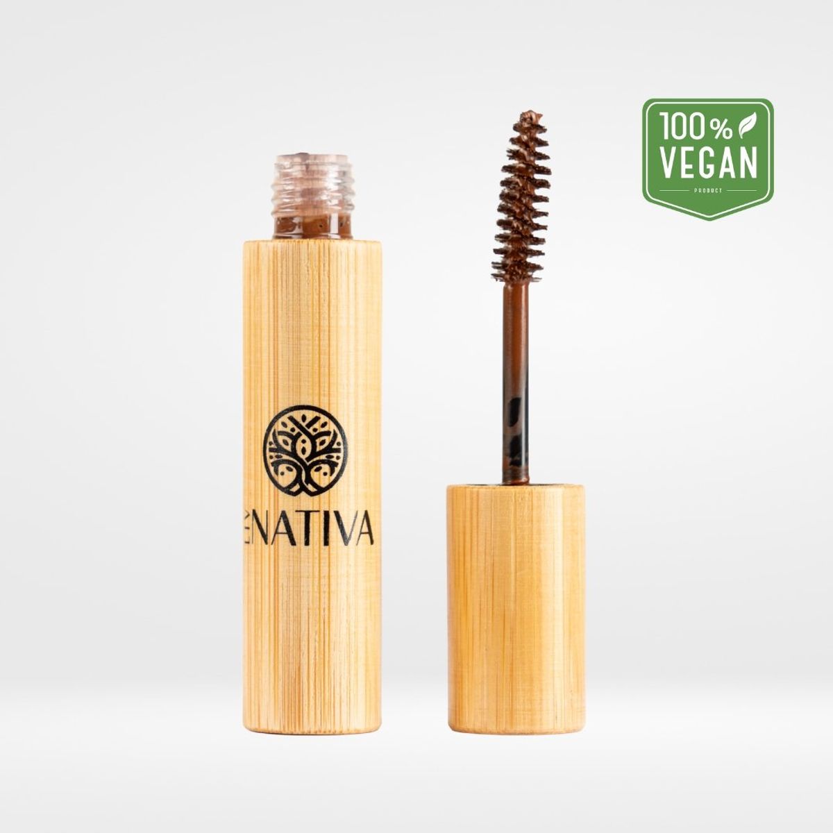 LIV NATIVA - Máscara de pestañas eco-natural Galia 8 grs Just Brown