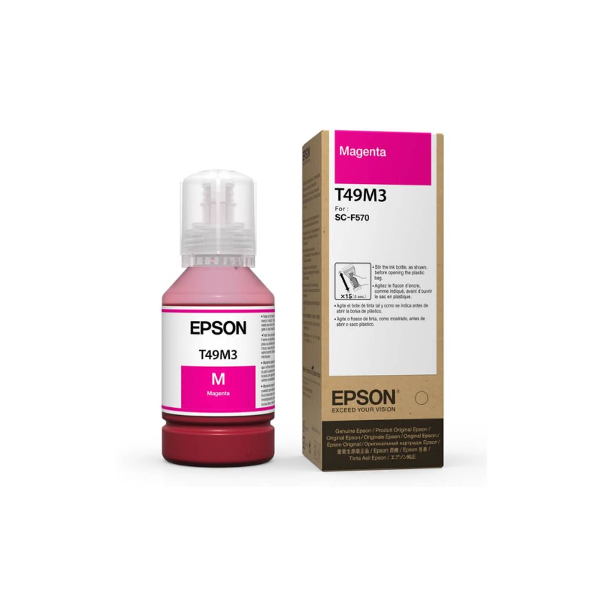 EPSON - Tinta de Sublimación Epson T49M3 Color Magenta