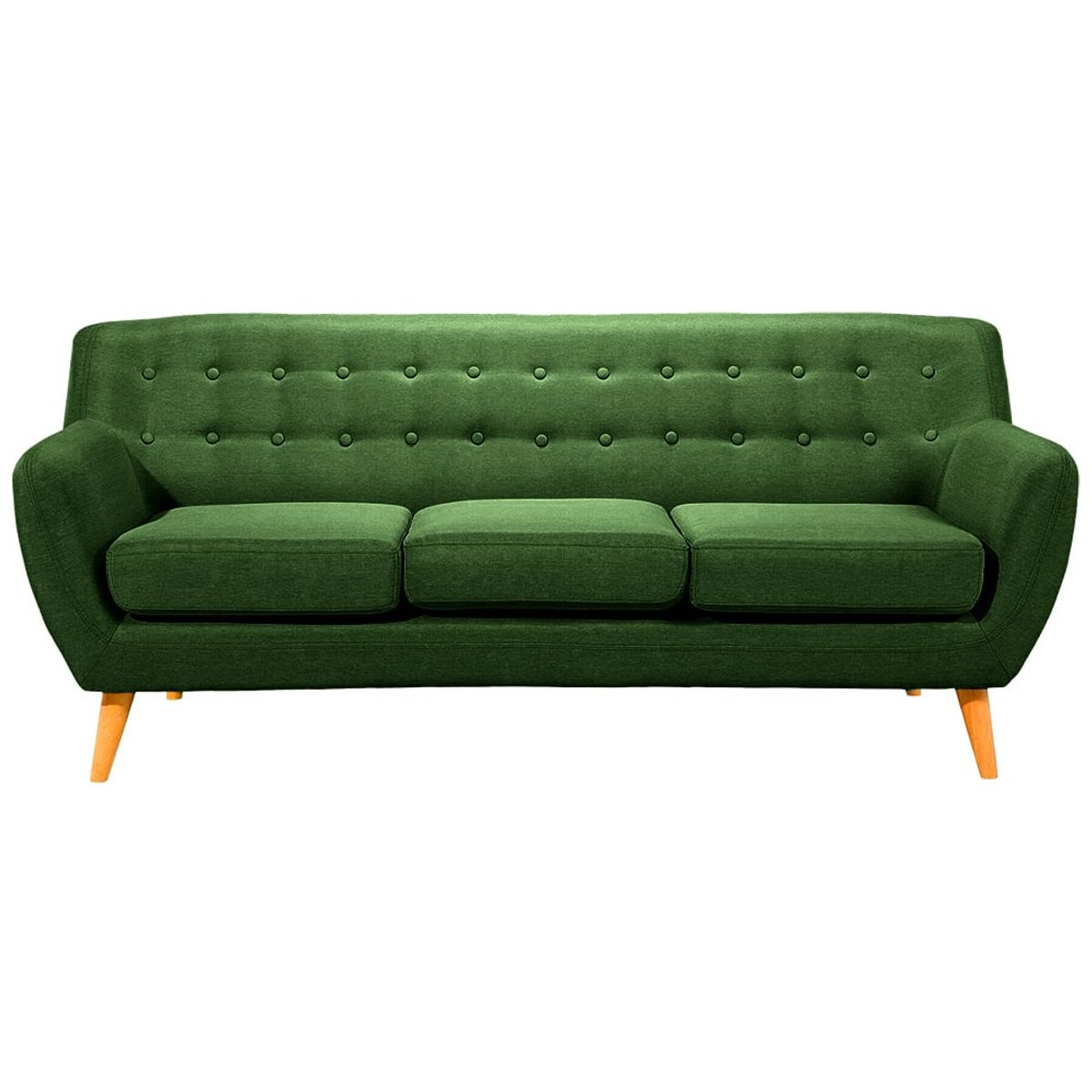 HOGAR & SPACIOS - HYS SALA 3 1 ZACK VINTAGE VERDE OSCURO