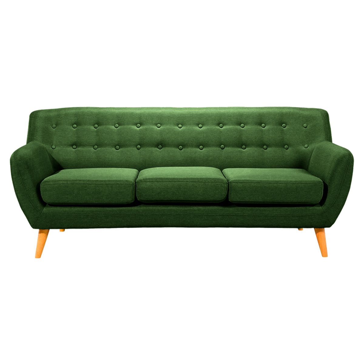 HOGAR & SPACIOS - HYS SALA 3 2 ZACK VERDE OSCURO