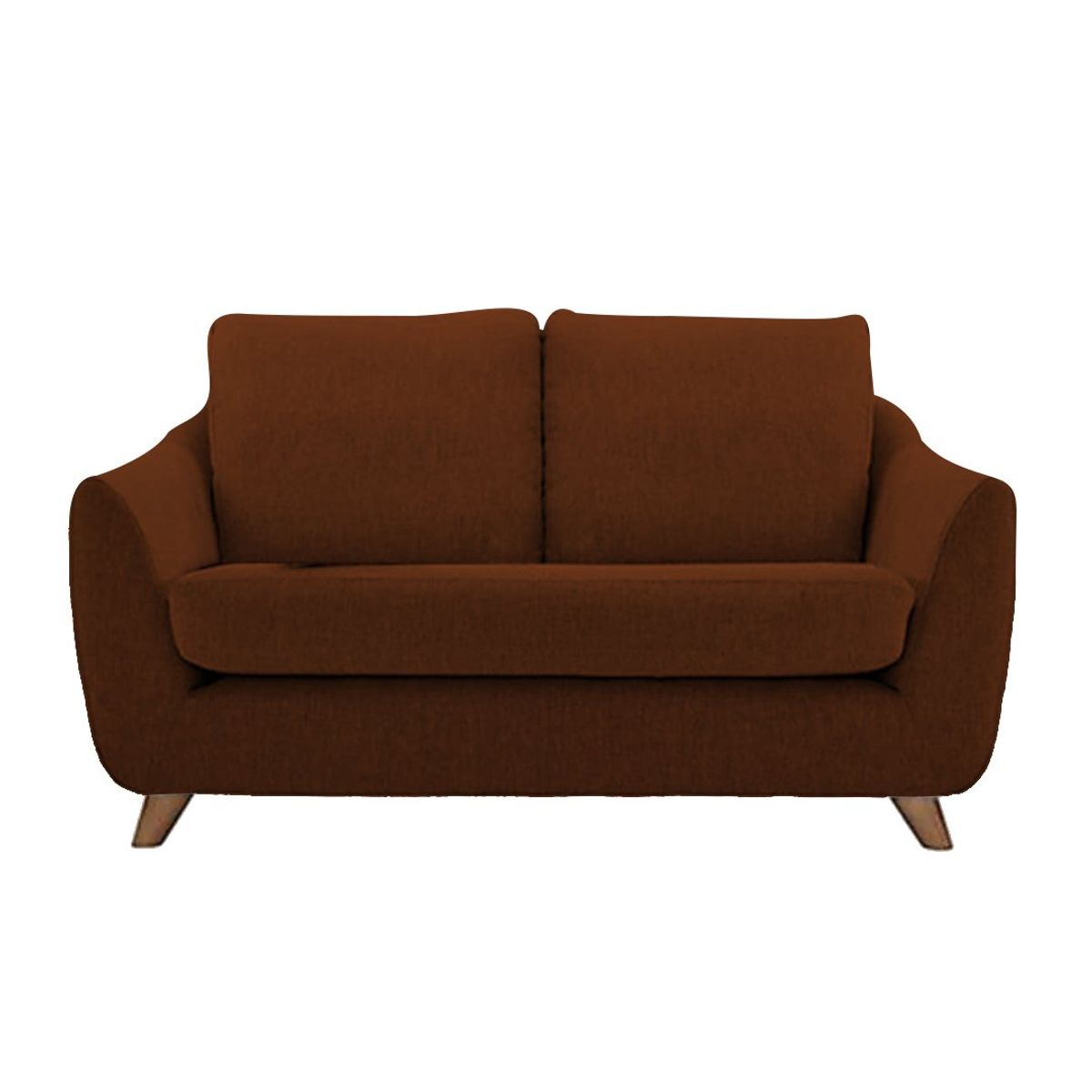 HOGAR & SPACIOS - HYS SOFA 2 CUERPOS LOUIS MARRON OSCURO
