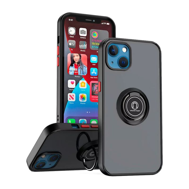 OEM - Case Ahumado Compatible con iPhone 15 Negro
