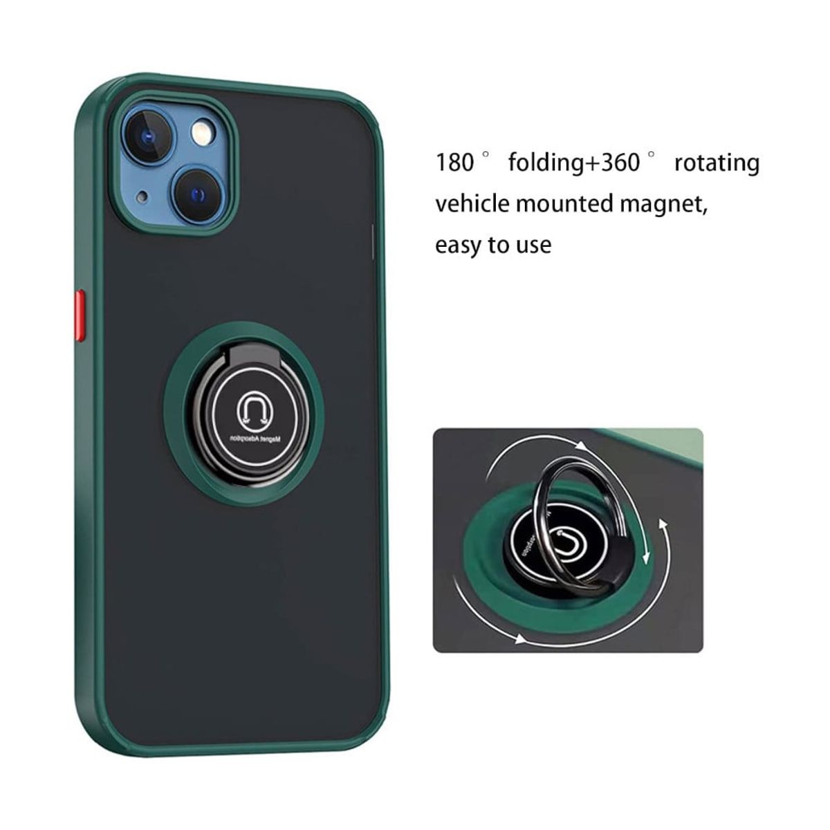 OEM - Case Ahumado Compatible con iPhone 15 Verde