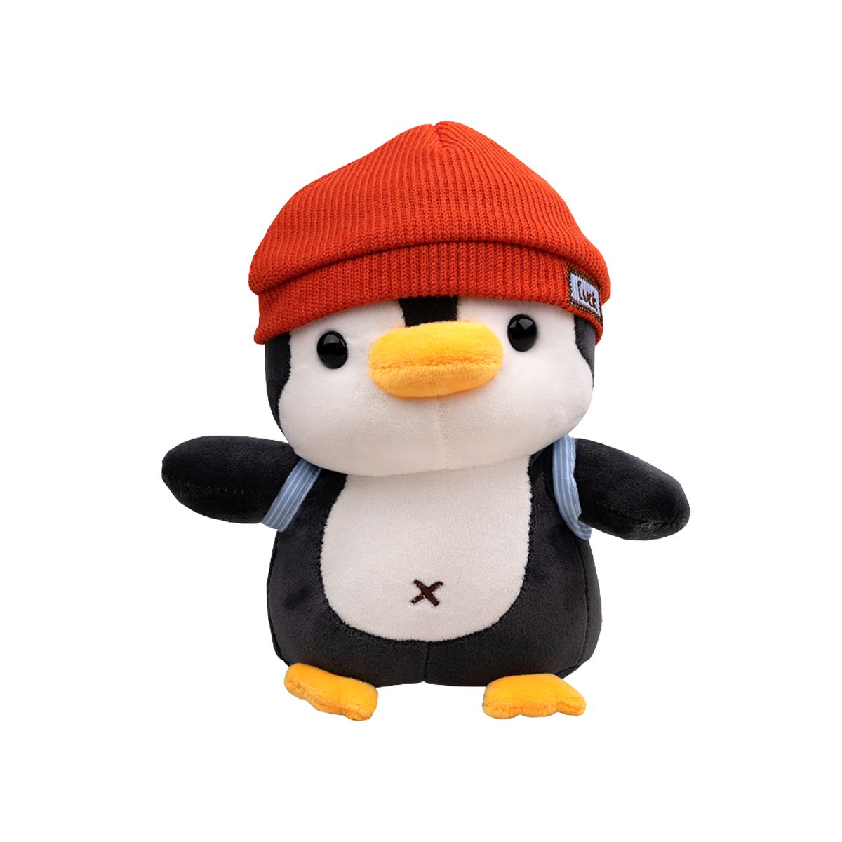GENERICO - Peluche Pinguino Gorro Luck Naranja