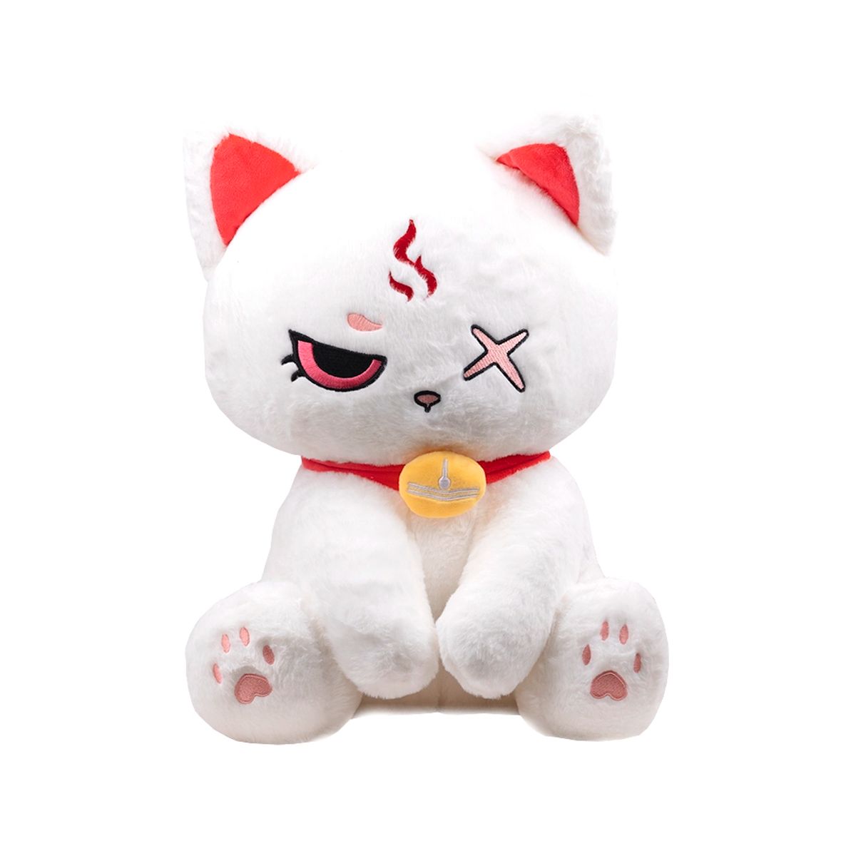 GENERICO - Peluche Gato Blanco Grande Místico Cascabel