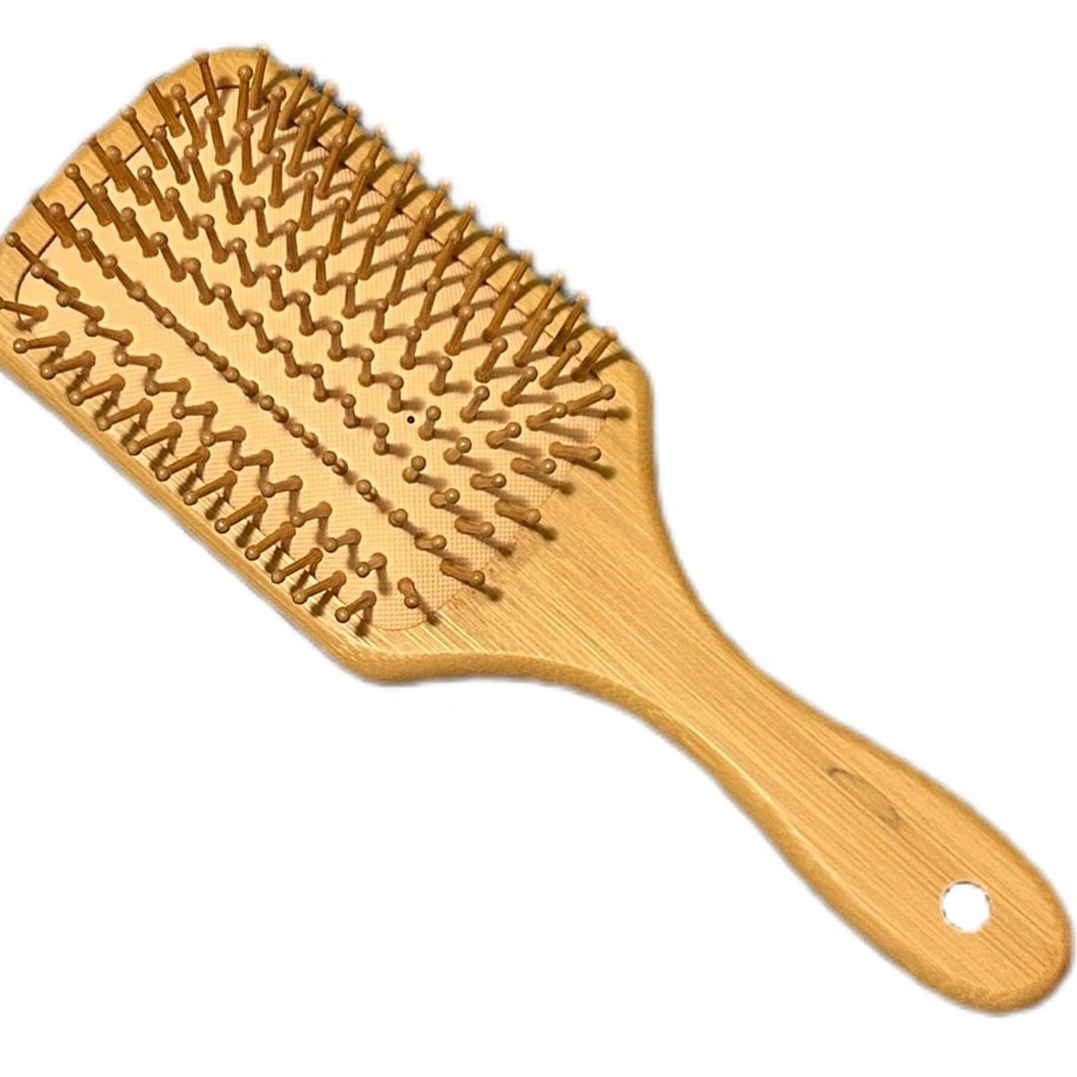 GENERICO - PEINE CEPILLO DE BAMBÚ GRANDE ANTIFRIZZ ECOAMIGABLE