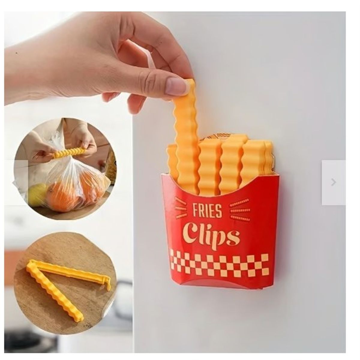 GENERICO - Set  Clips  Papas Fritas tendencia 2024