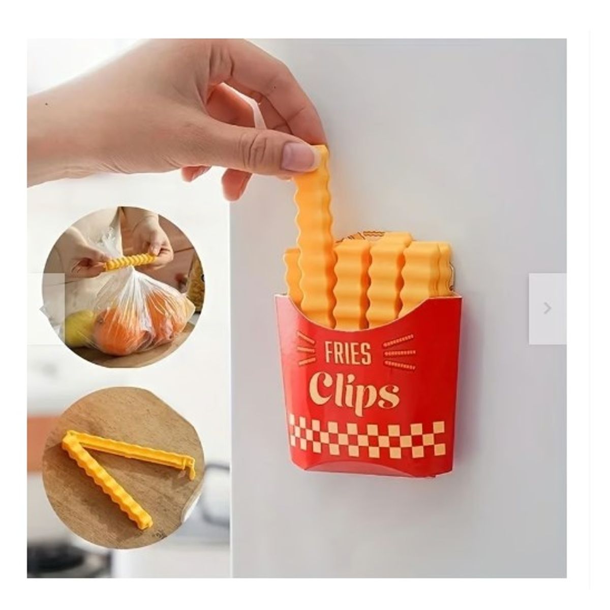 GENERICO - Set  Clips  Papas Fritas tendencia 2024
