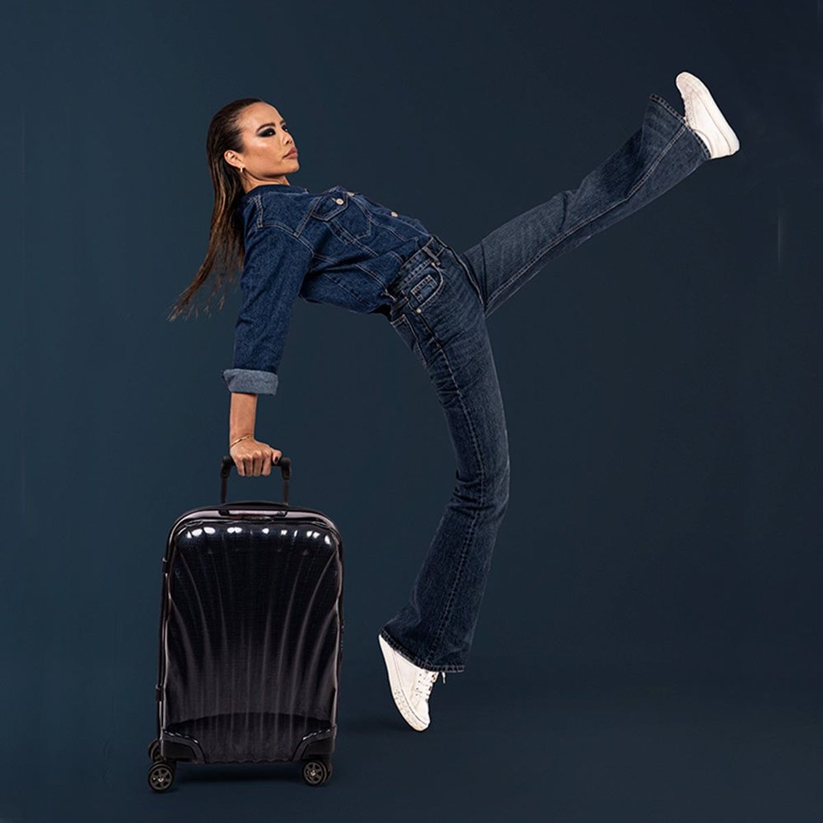 SAMSONITE - Maleta Rígida C-Lite Cabina Midnight Blue