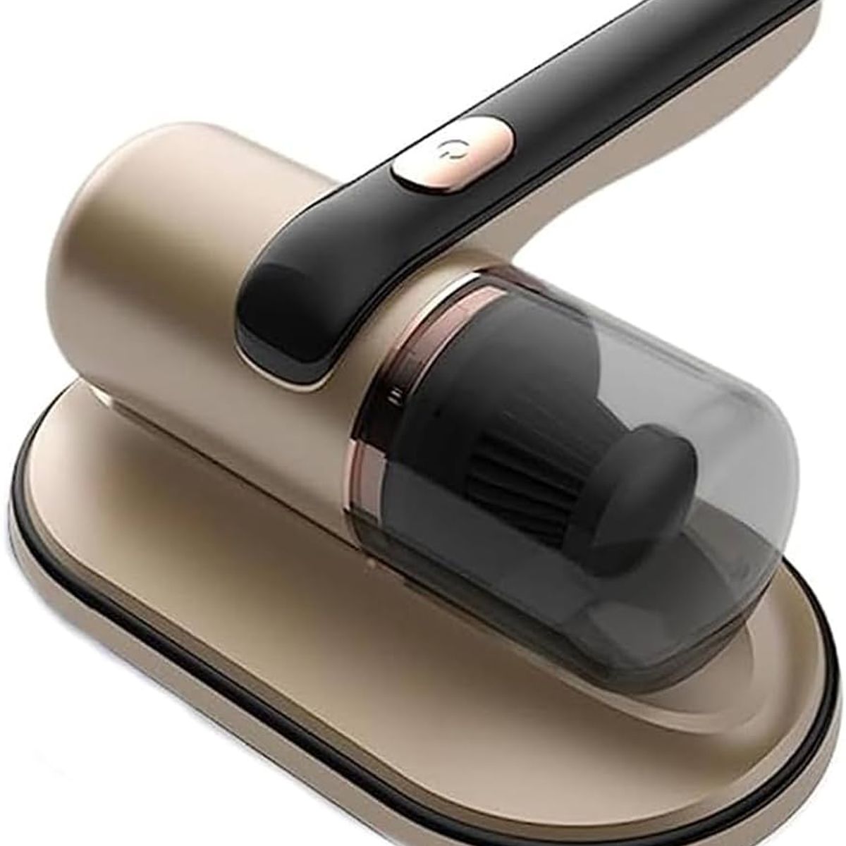 IMPORTADO MC - ASPIRADORA INALÁMBRICA ANTI ÁCAROS DE MANO CON LUZ UV PORTATIL NEGRO Y DORADO