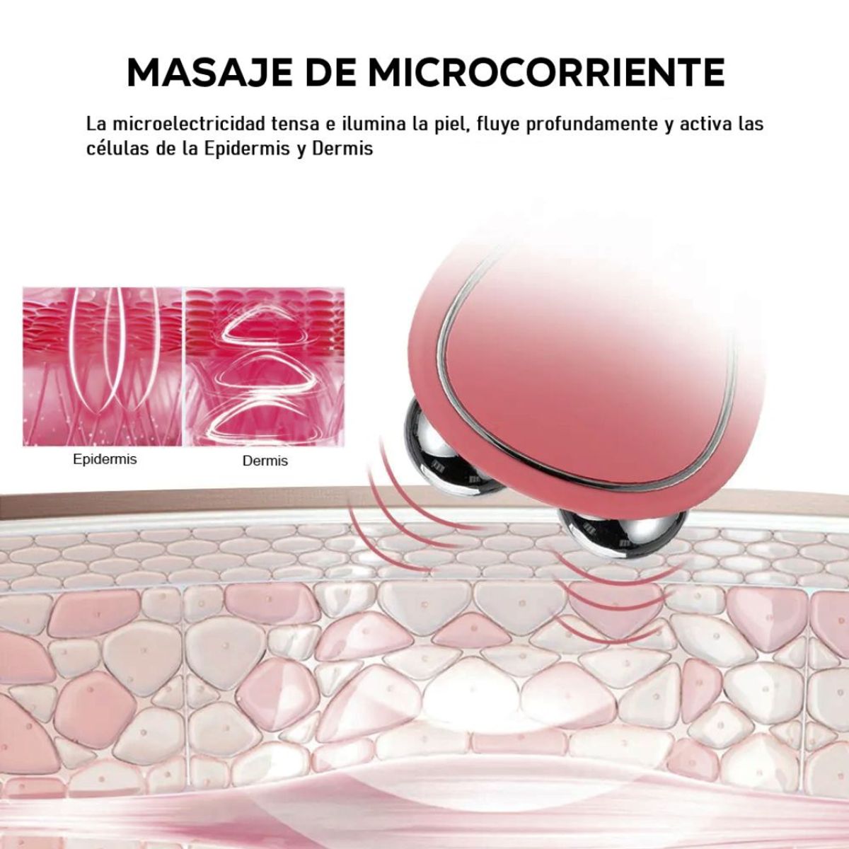 GENERICO - Masajeador  para Rostro con Microcorriente - Color Variado