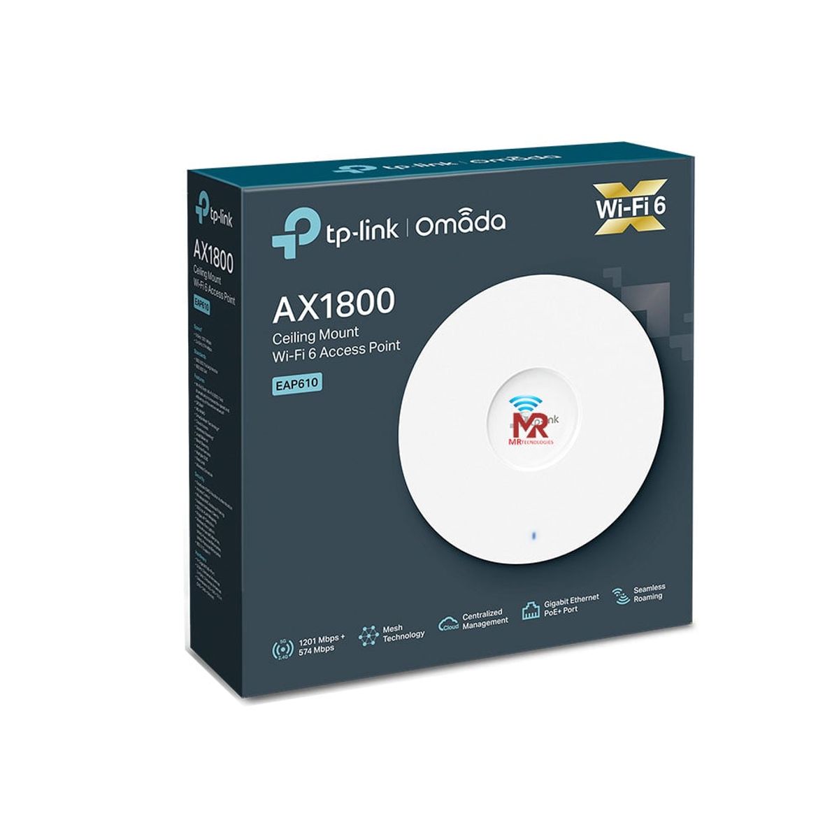 TP LINK - EAP610 Punto de acceso inalámbrico para montaje en techo AX1800