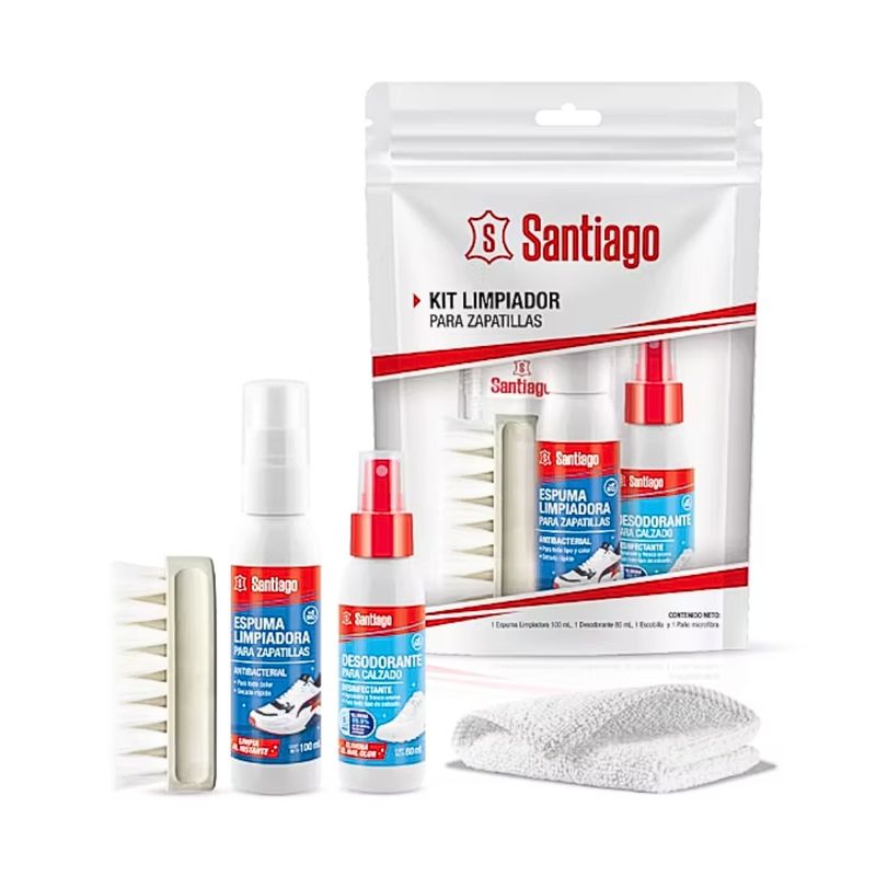 GENERICO - Limpiador espuma de zapatilla calzado shampoo desodorante 4en1