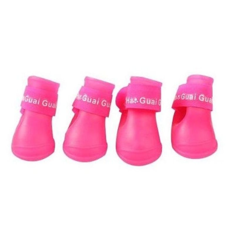 GENERICO - Zapatos de silicona para mascotas imp Talla M - Fuccia