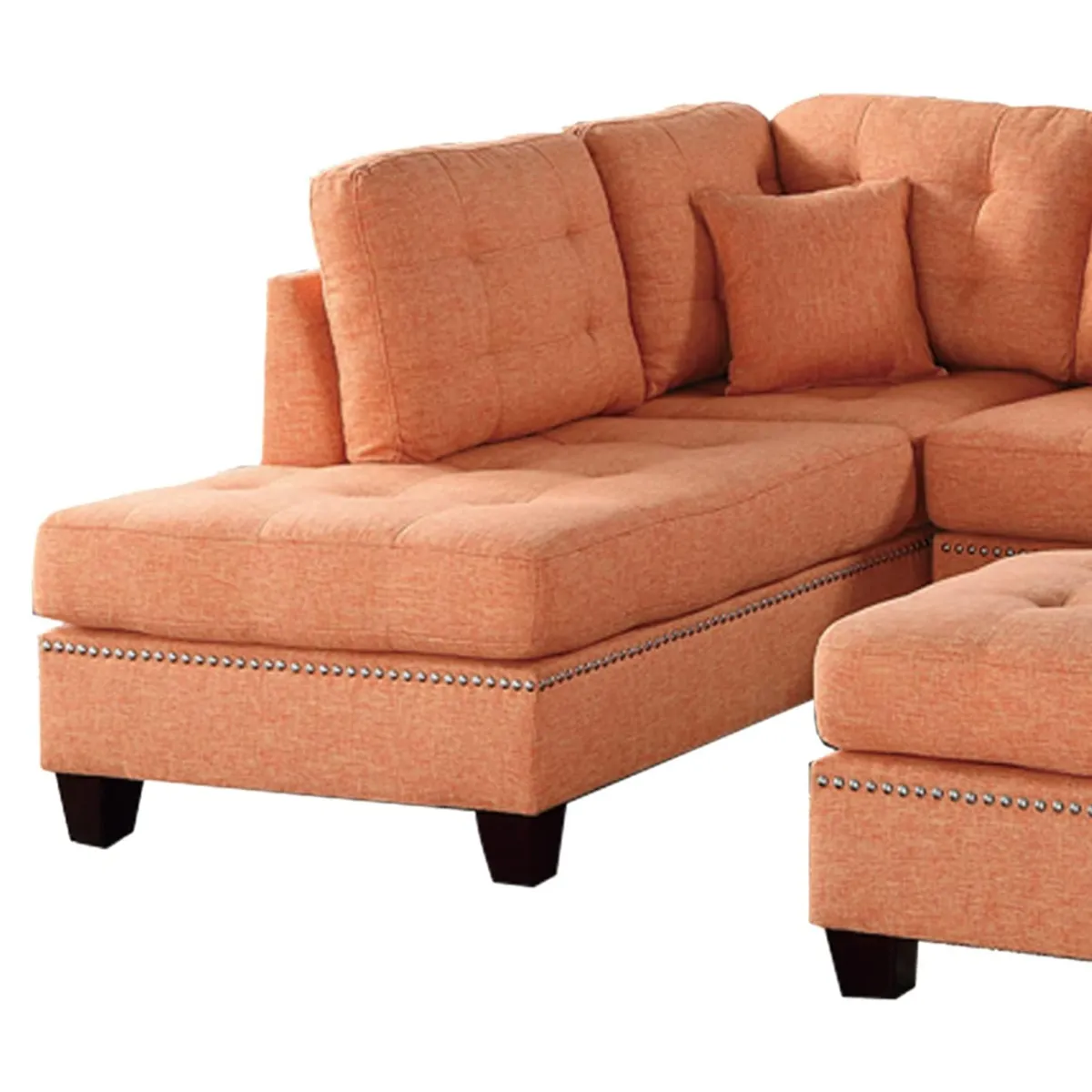 HOGAR & SPACIOS - HYS SECCIONAL IZQUIERDO DANAE NARANJA